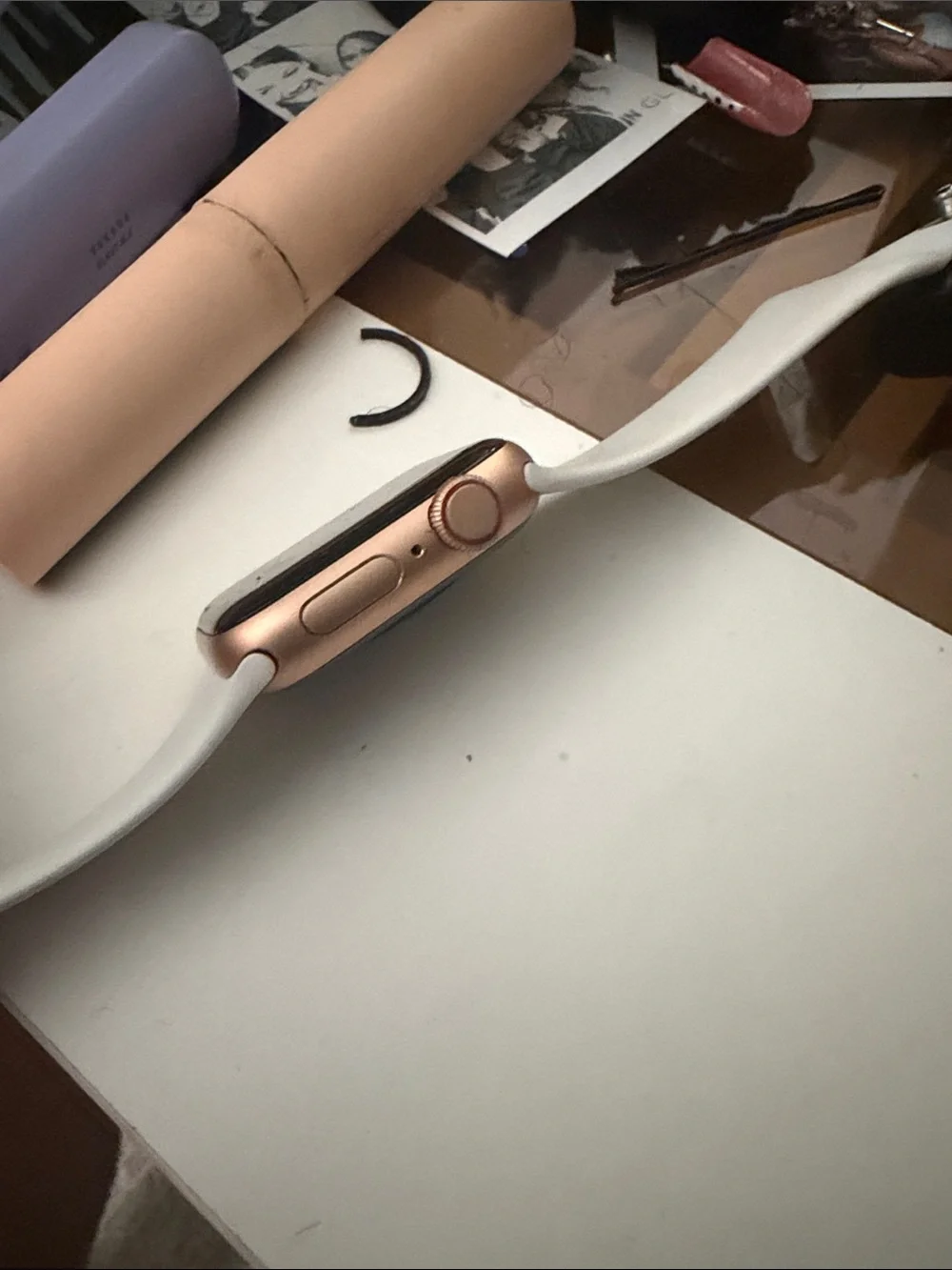 Apple smartwatch featuring